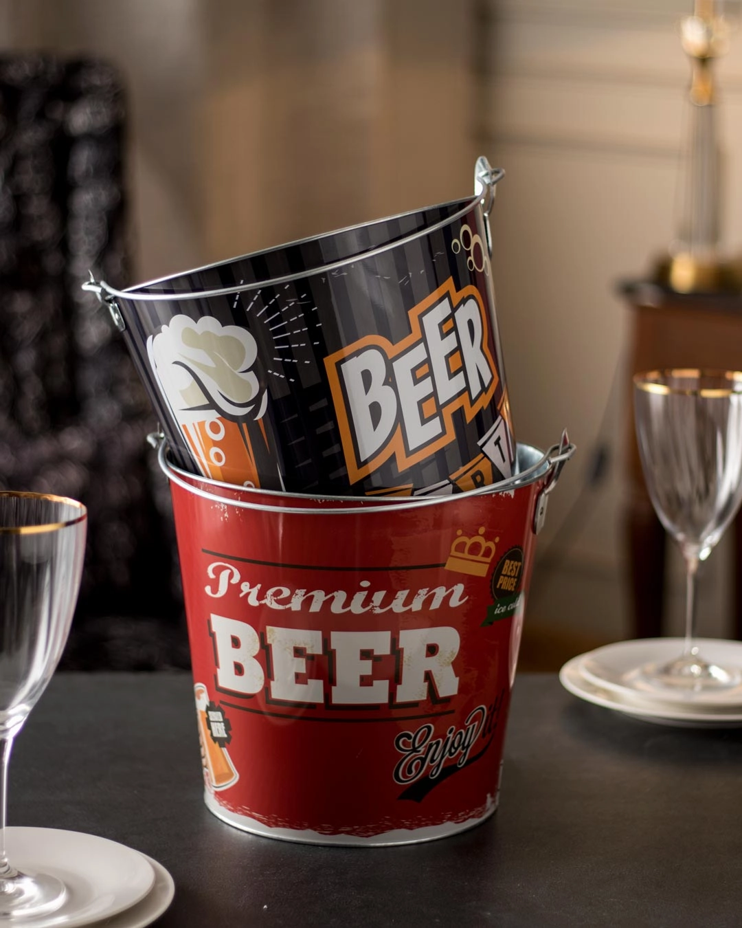 Beer Party Beverage Tub - Set of 2