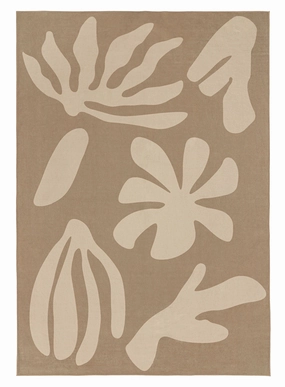 Benala Brown Graphic Indoor Outdoor Washable Rug *NO RETURNS UNLESS FAULTYmodern color block patchwork rug