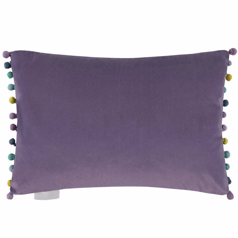 Bennu Printed Feather Cushion Amethyst