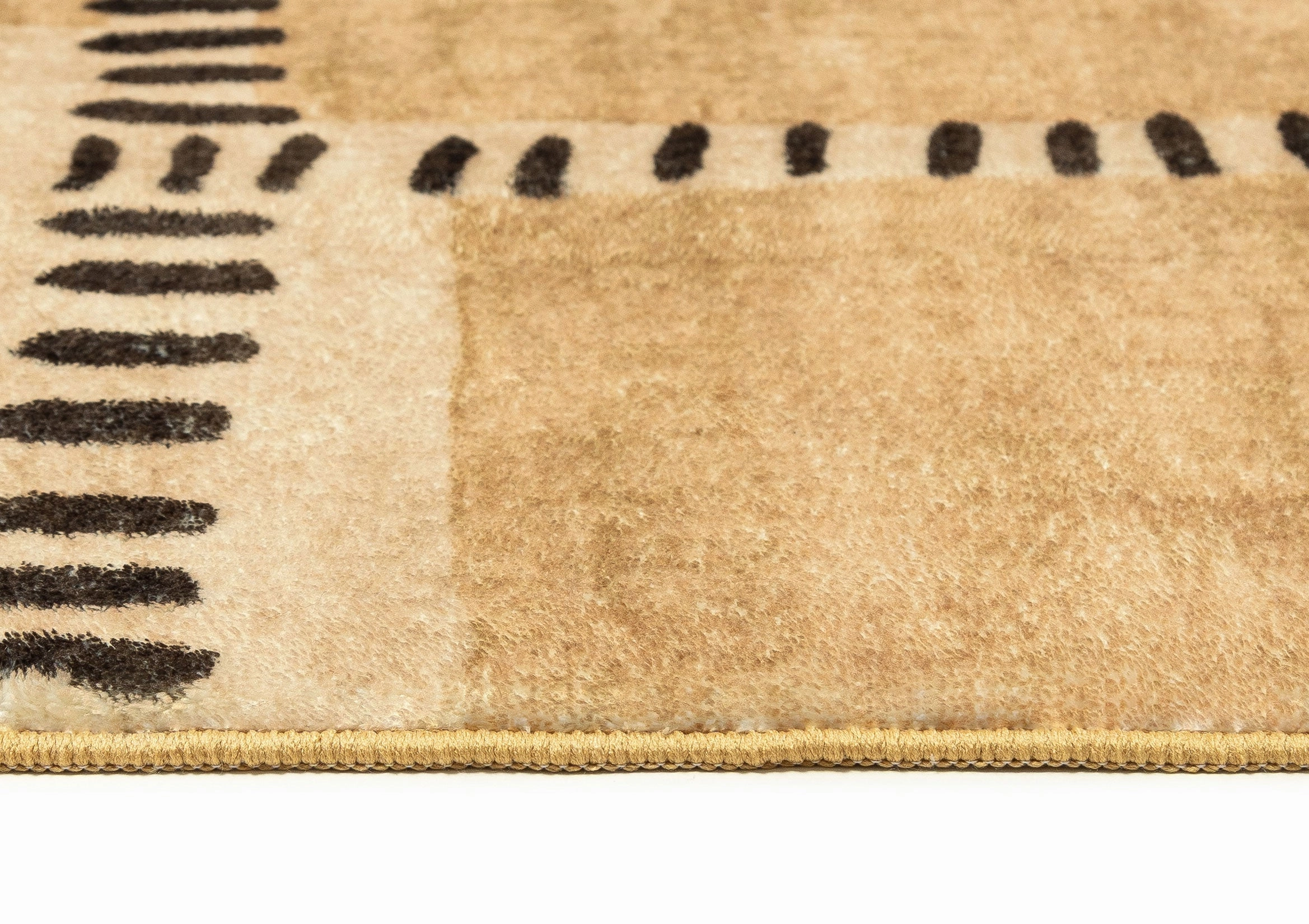 Bernice Brown Charcoal Tribal Pattern Washable Rug *NO RETURNS UNLESS FAULTY