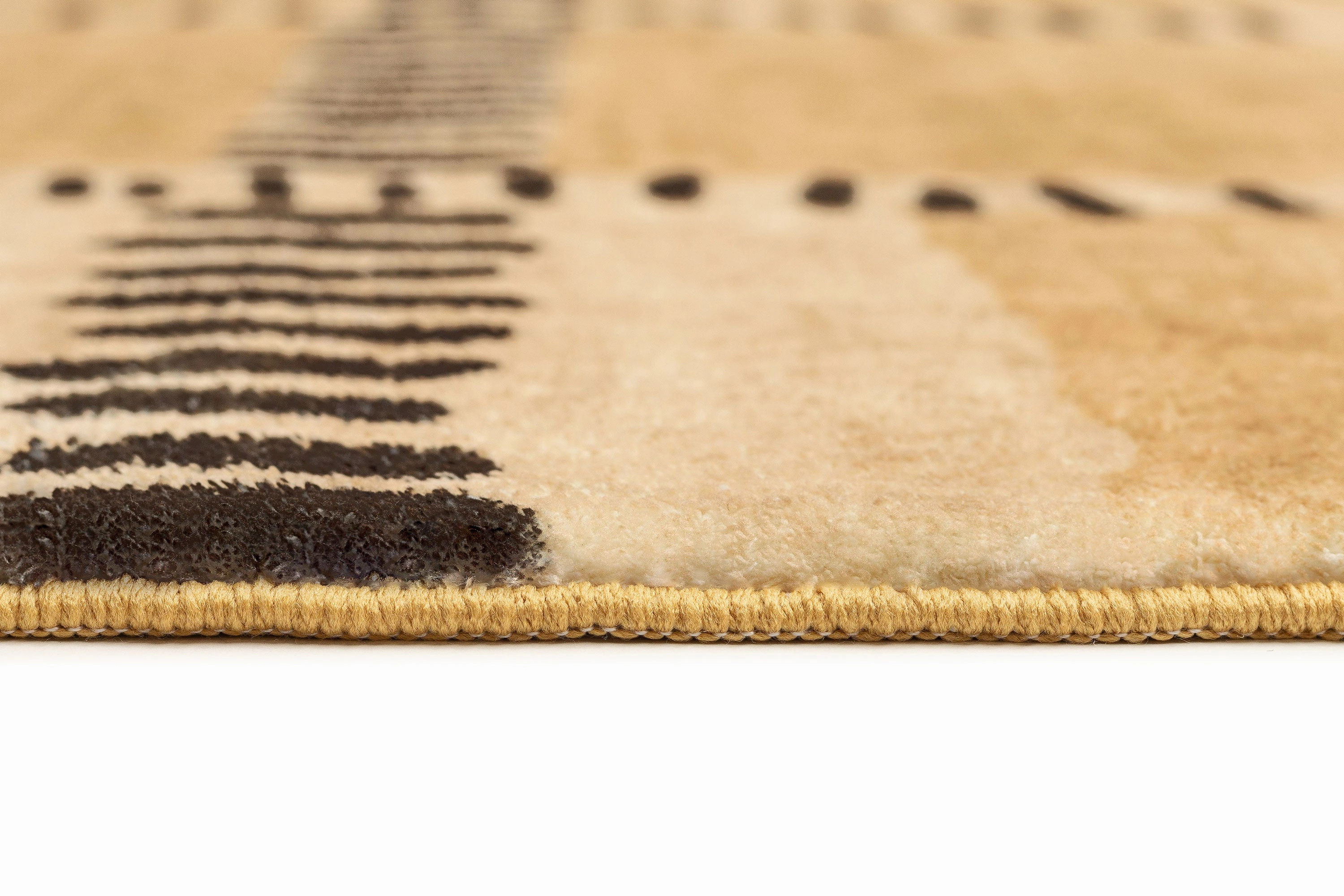 Bernice Brown Charcoal Tribal Pattern Washable Rug *NO RETURNS UNLESS FAULTY