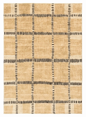 Bernice Brown Charcoal Tribal Pattern Washable Rug *NO RETURNS UNLESS FAULTYmodern color block patchwork rug