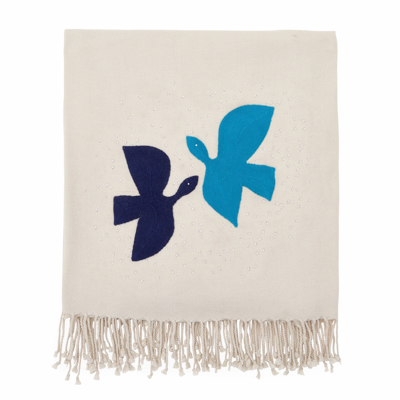 Biarritz Birds Embellished Throwbedding sets ,throw blankets 