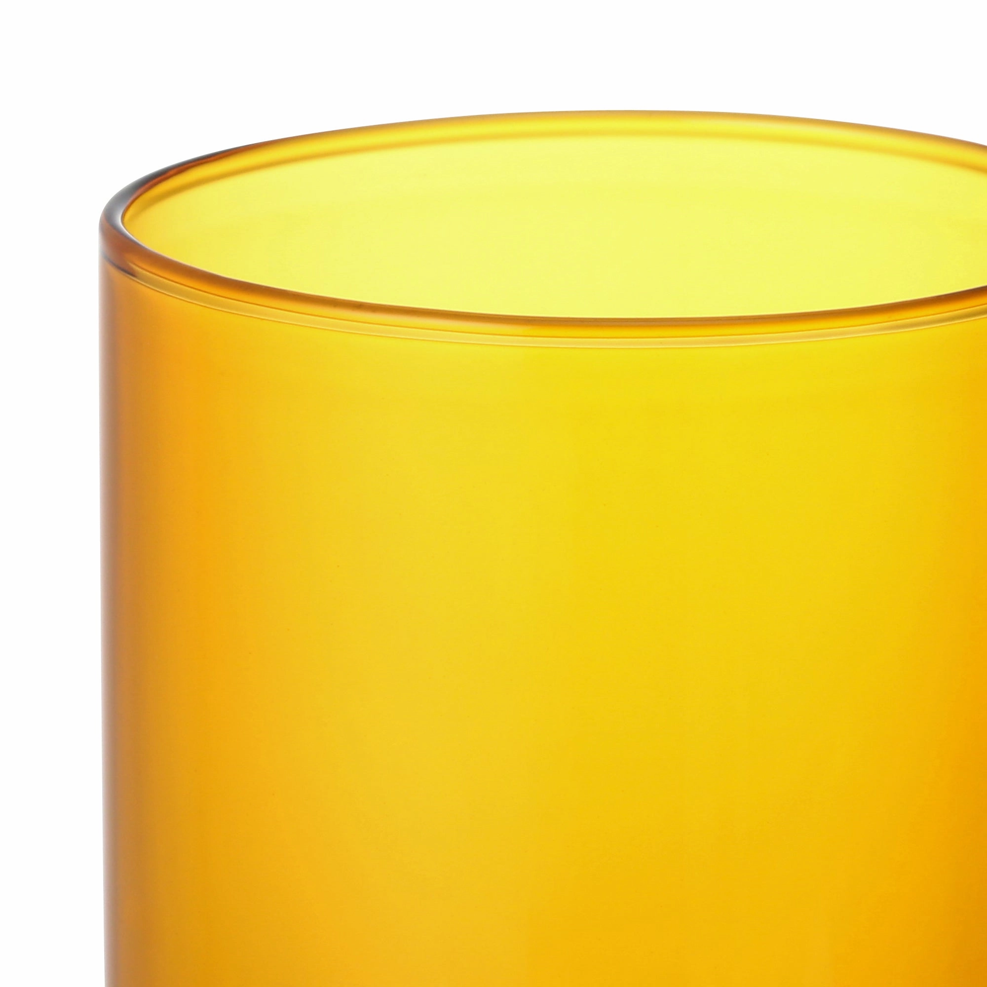 Bicolor Glass Mug Amber