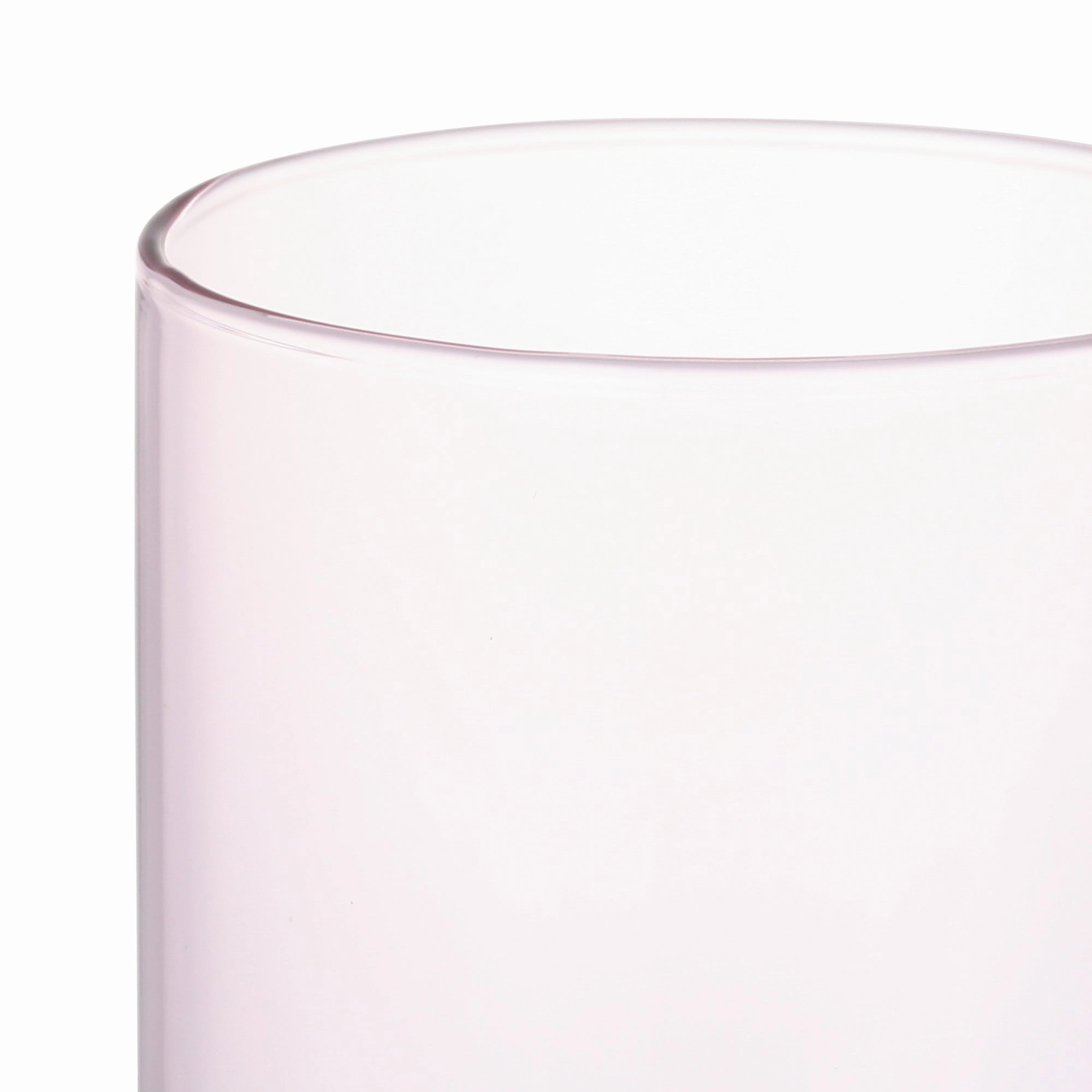Bicolor Glass Mug Pink