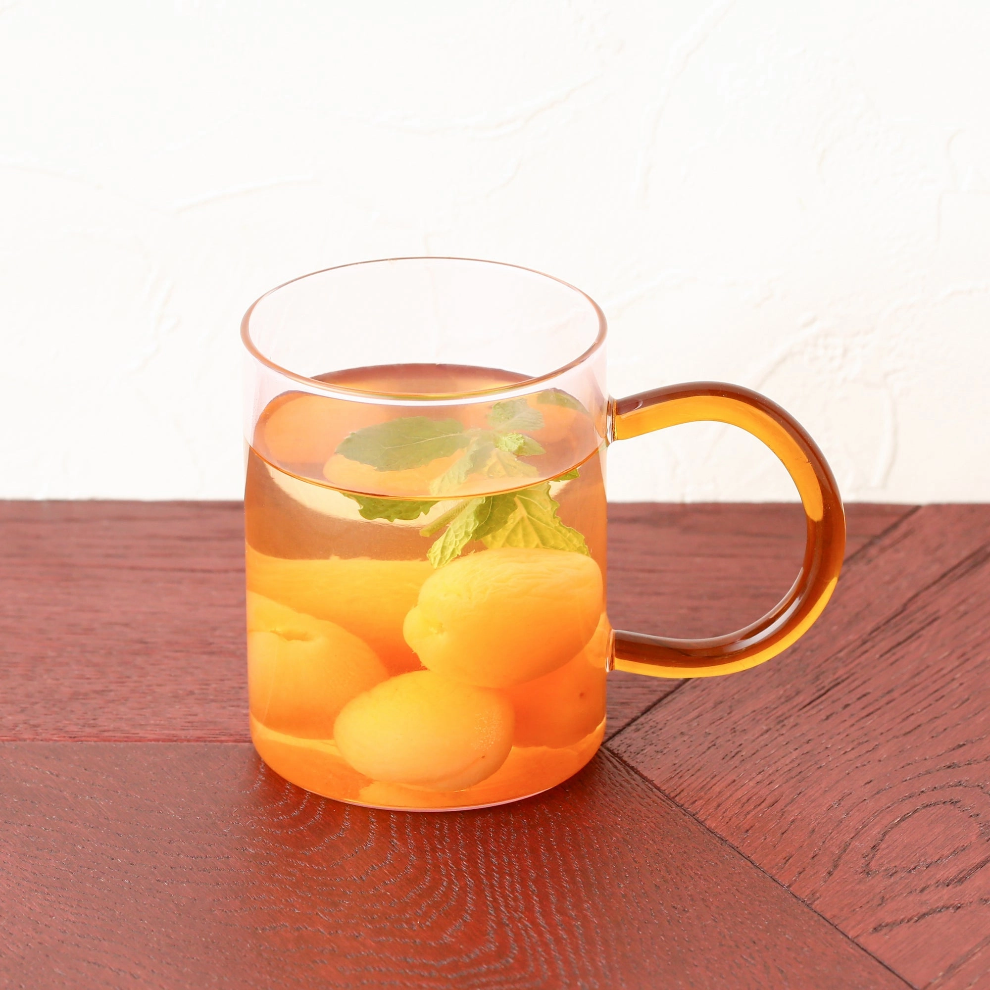 Bicolor Glass Mug Pink