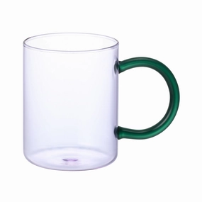 Bicolor Glass Mug Purpleglass cups ,personalized mugs 