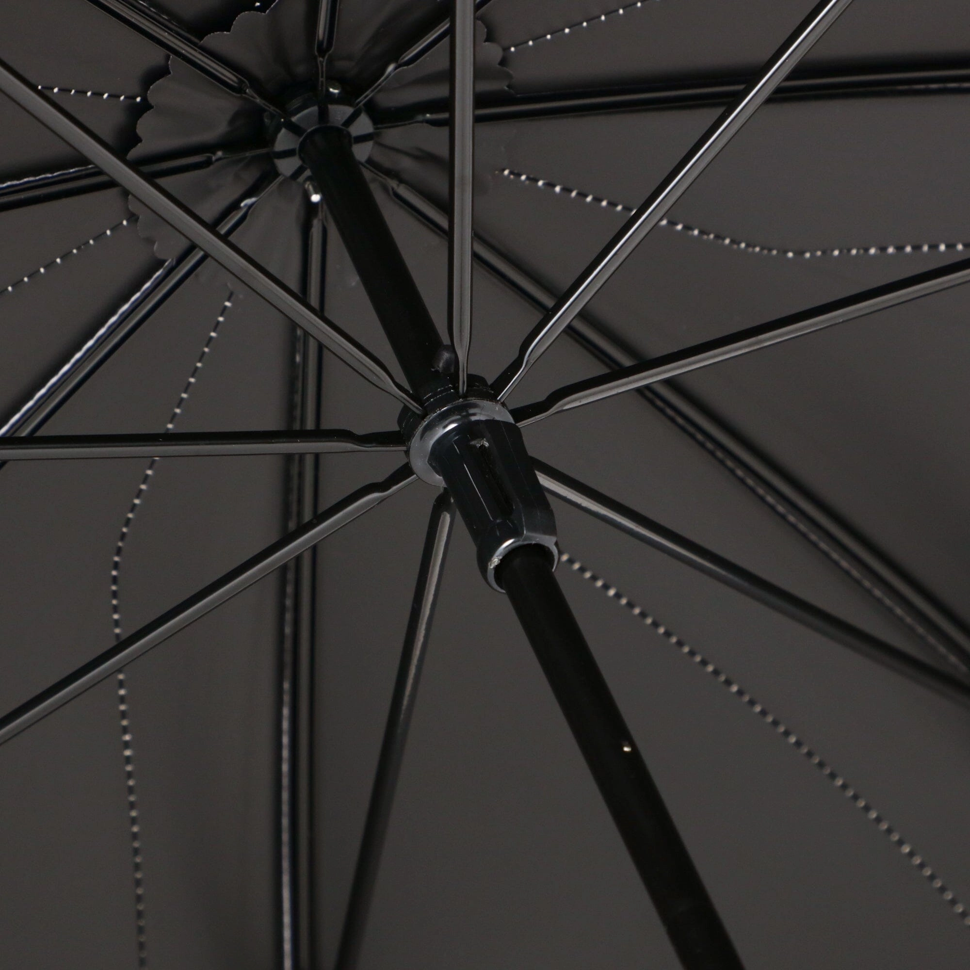 Bicolor Piping Long Umbrella 50cm Purple