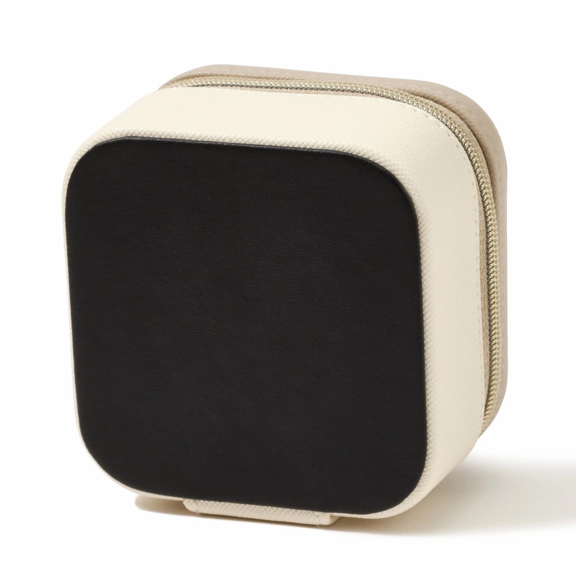 Bicolor Travel Jewelry Box Small Beige