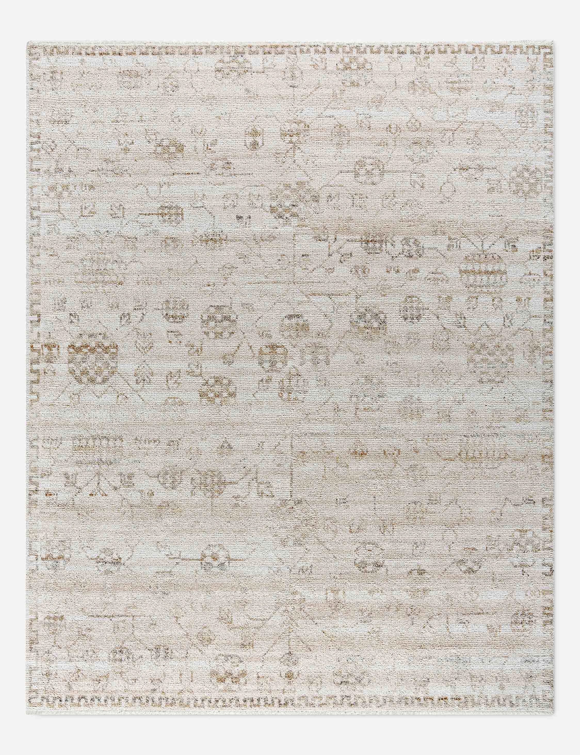 Birkett Hand-Knotted Rugmodern color block patchwork rug