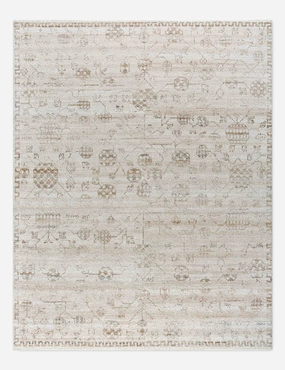 Birkett Hand-Knotted Rugmodern color block patchwork rug