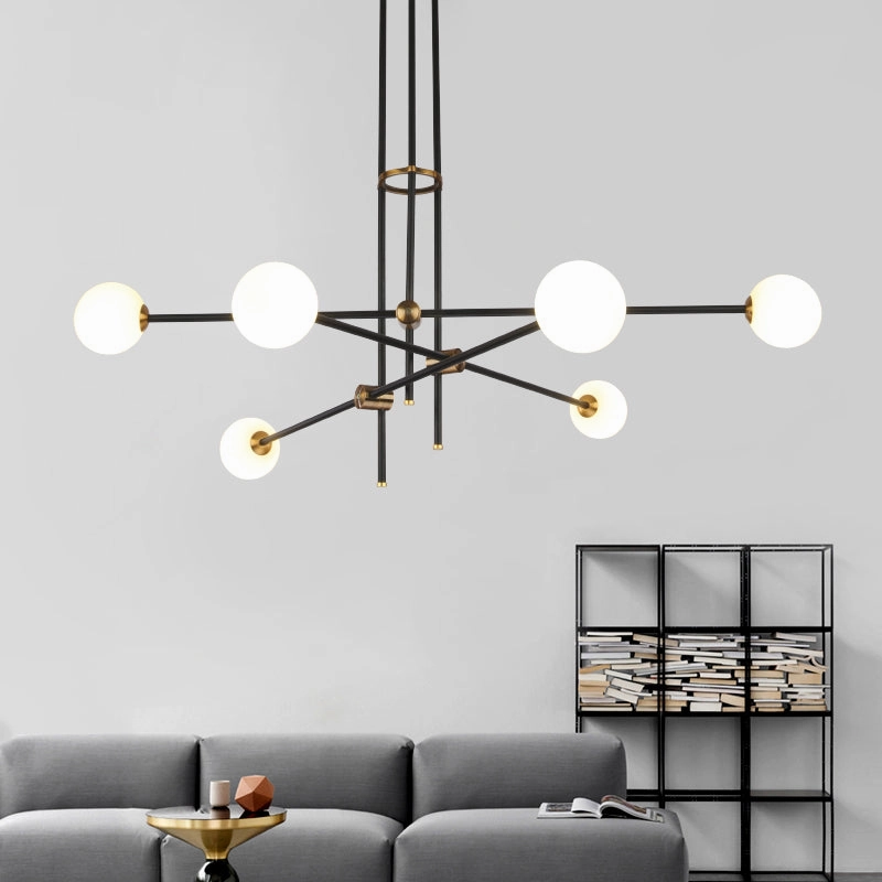 Black & Brass Deco Chandeliertable lamp,smart table lamp
