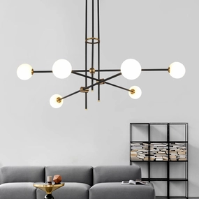 Black & Brass Deco Chandeliertable lamp,smart table lamp