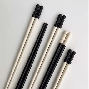Black and White Chopsticksmodern kitchen decor ,kitchen dinner set ,dinnerware 