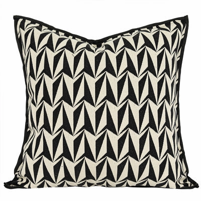 Black And White Pattern Bed Cushion Set