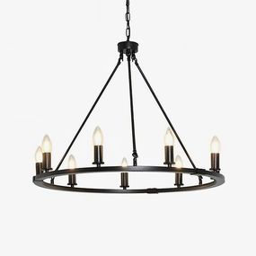 Black Candles Ring Chandelierrustic chandelier,bedroom chandelier 