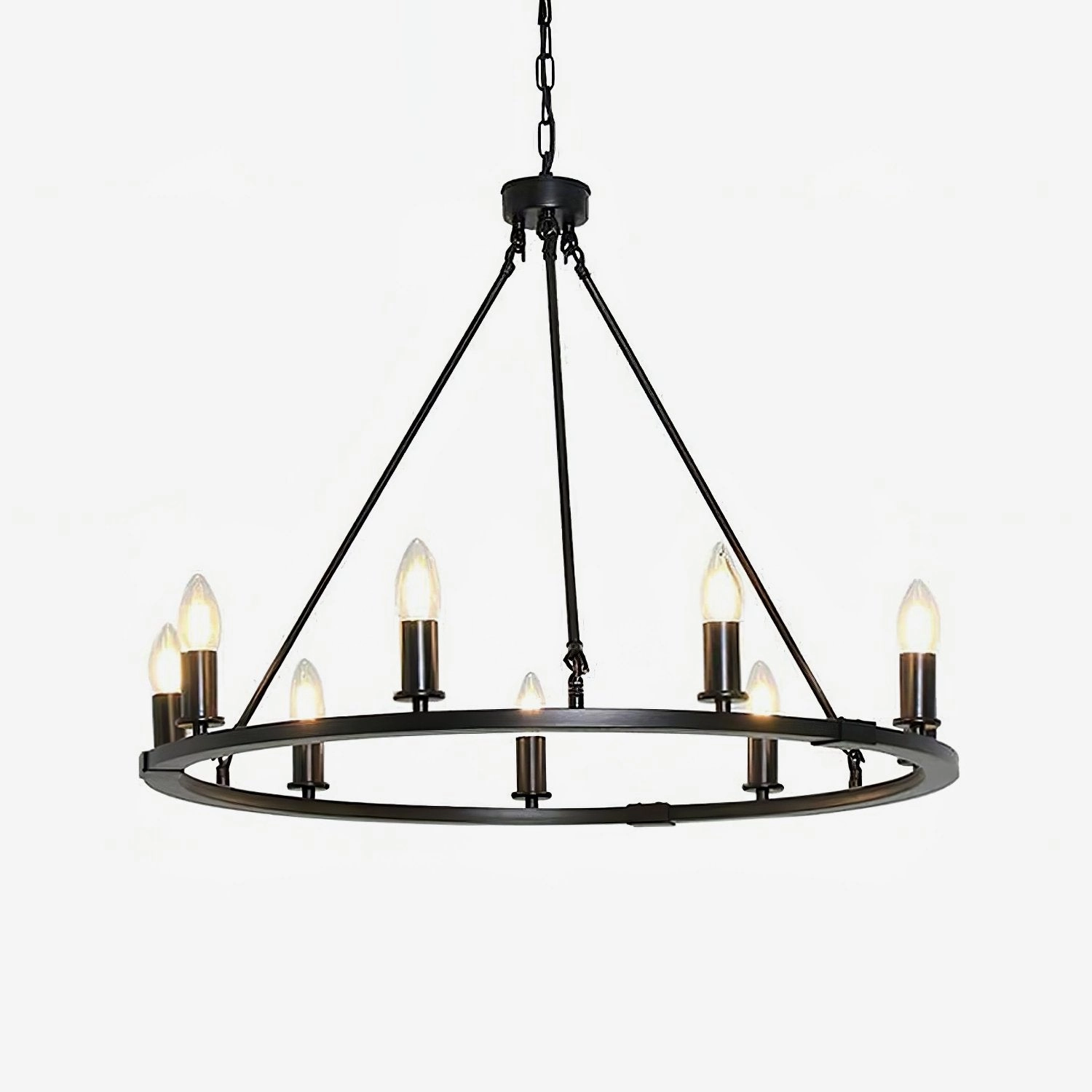 Black Candles Ring Chandelierrustic chandelier,bedroom chandelier 