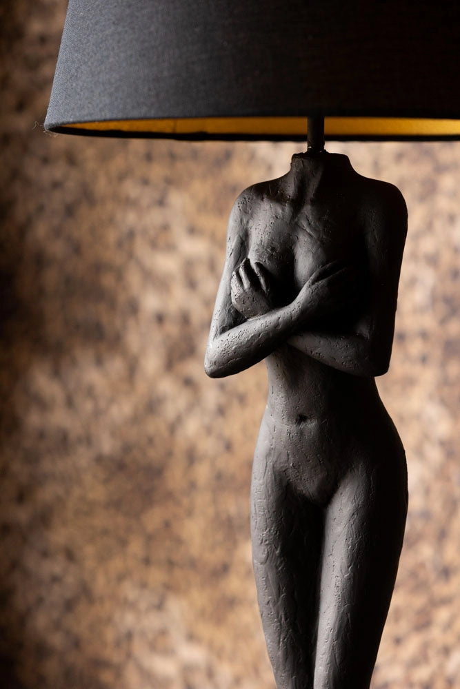 Black Naked Lady Table Lamp