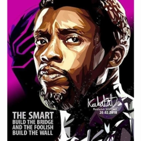 Black Panther Marvel Bridge Pop Art Poster Wall Decoration Drawingmodern abstract painting decor