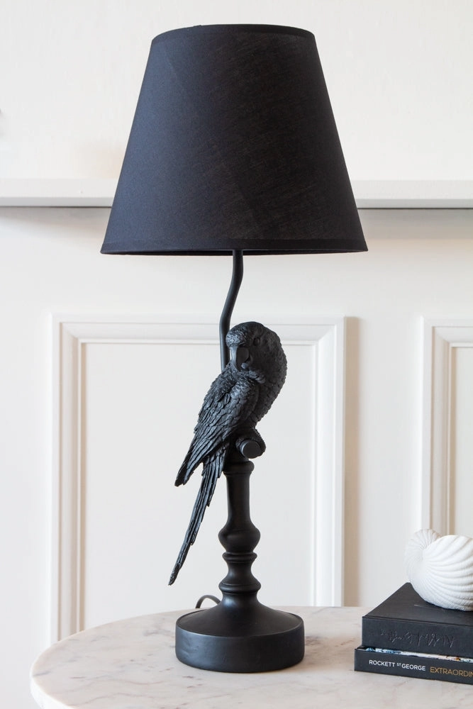 Black Parrot Table Lamp With Lamp Shadekids table lamp,modern table lamp