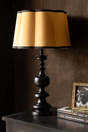 Black Resin Turned Table Lamp Basekids table lamp,modern table lamp