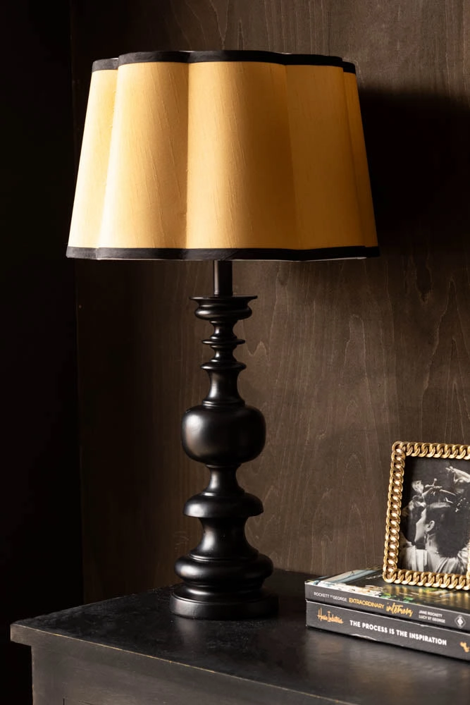 Black Resin Turned Table Lamp Basekids table lamp,modern table lamp