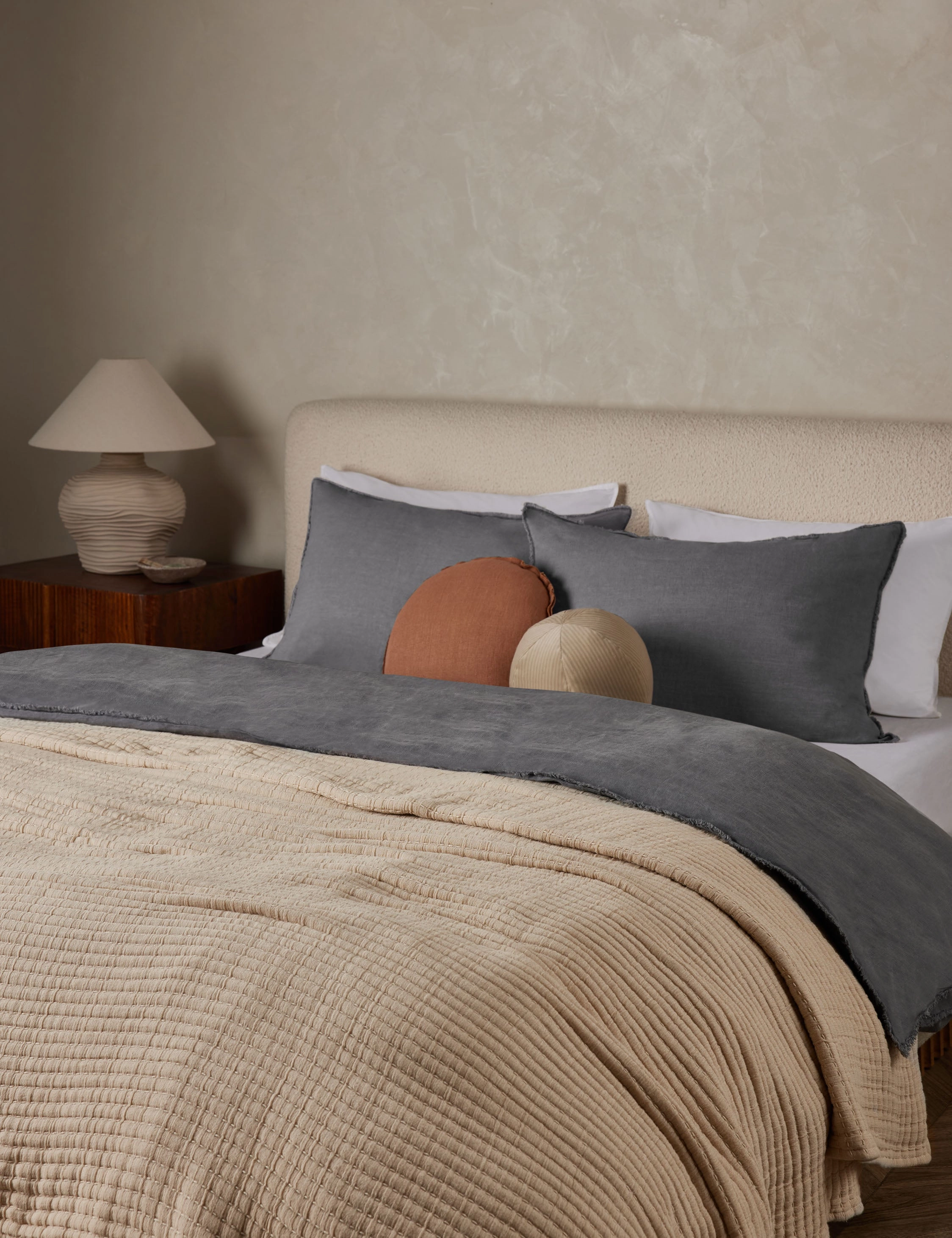 Blair Stonewashed Linen Duvet by Pom Pom at Home