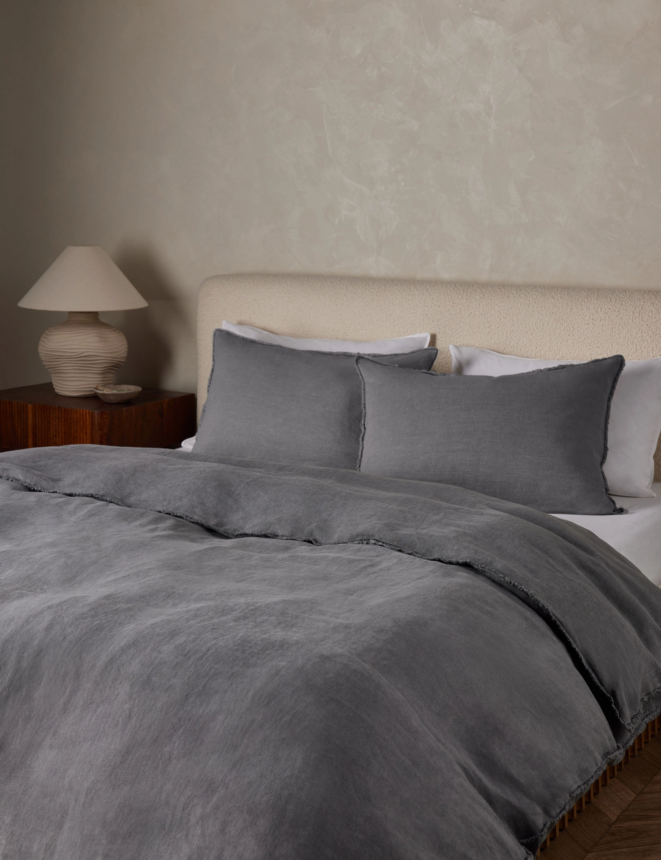 Blair Stonewashed Linen Duvet by Pom Pom at Home