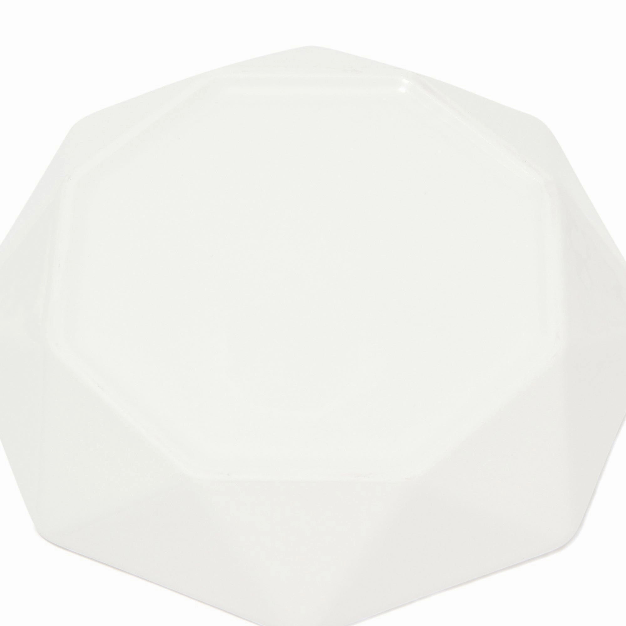 Blanche Deep Plate L Octagon White