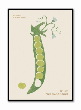 Block Print Peas in a Pod, Posterpop culture themed posters