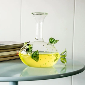 Blowfish glass decantermodern kitchen decor ,kitchen dinner set ,dinnerware 