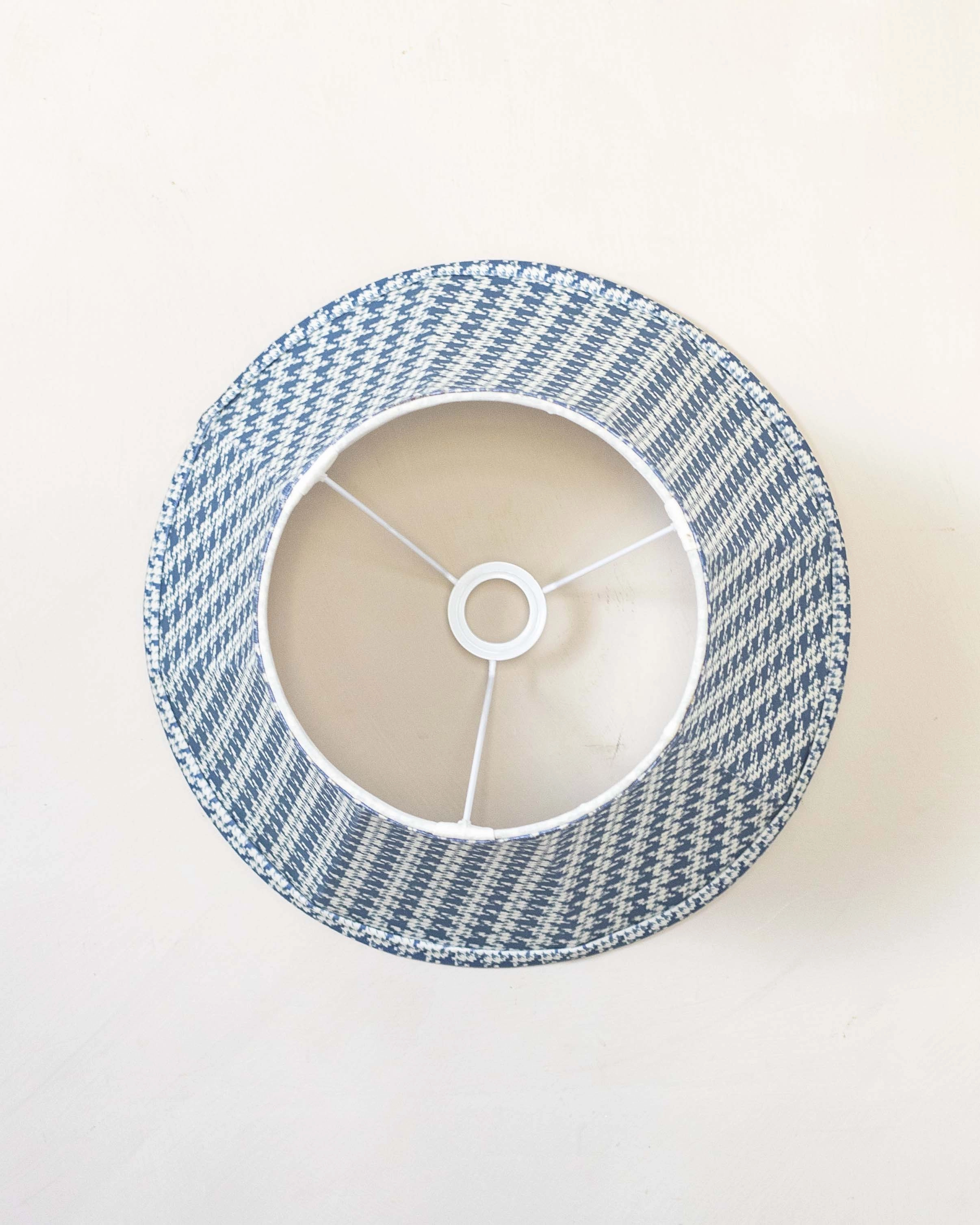 Blue & White Empire Lamp Shade