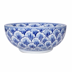 Blue And White Lucky Leaf Bowlnordic style desktop ornaments