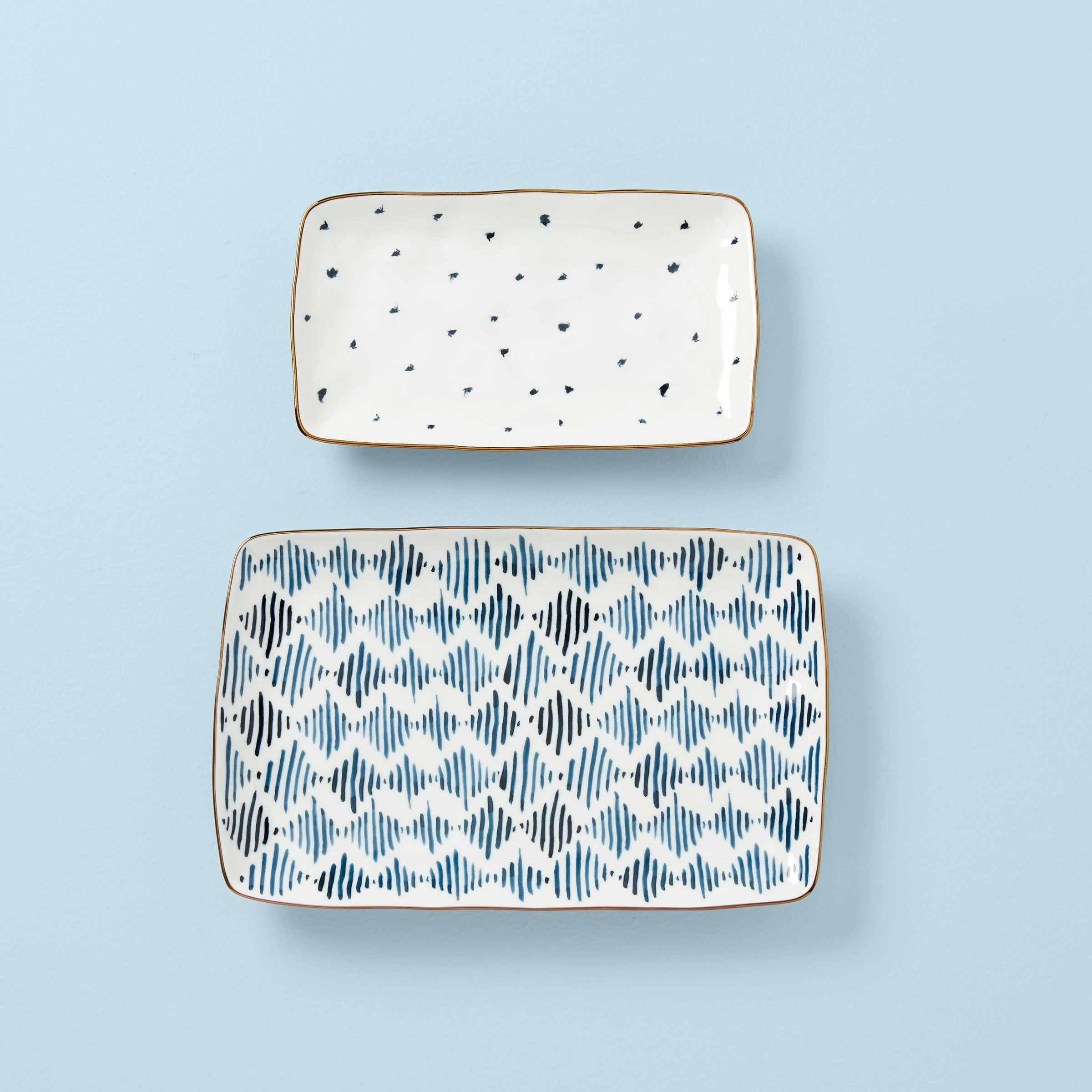 Blue Bay 2-Piece Nesting Platter Setmodern kitchen decor ,kitchen dinner set ,dinnerware 