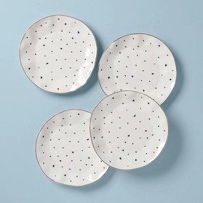 Blue Bay Dots Dinner Plates - Set of 4modern kitchen decor ,kitchen dinner set ,dinnerware 