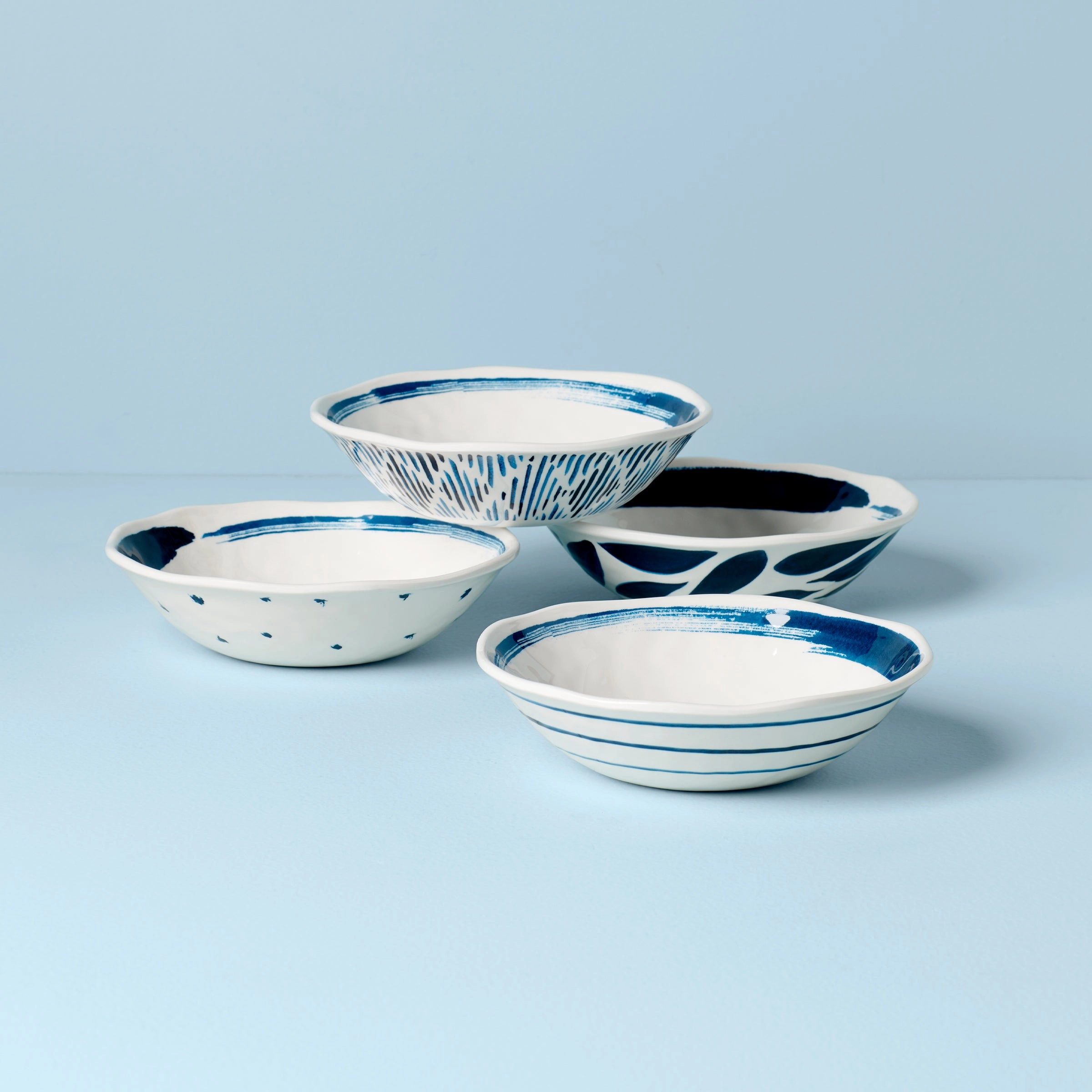 Blue Bay Melamine All-Purpose Bowls - Set of 4modern kitchen decor ,kitchen dinner set ,dinnerware 