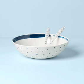 Blue Bay Melamine Salad Bowl With Serversmodern kitchen decor ,kitchen dinner set ,dinnerware 