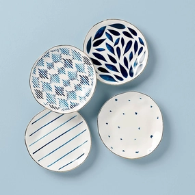 Blue Bay Tidbit Plates - Set of 4modern kitchen decor ,kitchen dinner set ,dinnerware 