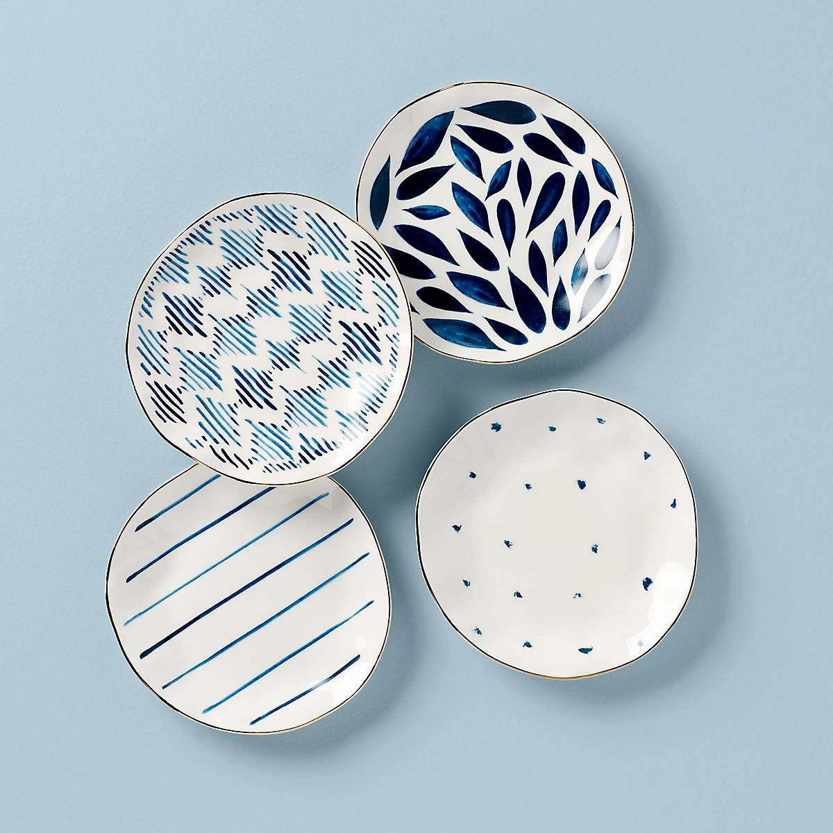 Blue Bay Tidbit Plates - Set of 4modern kitchen decor ,kitchen dinner set ,dinnerware 