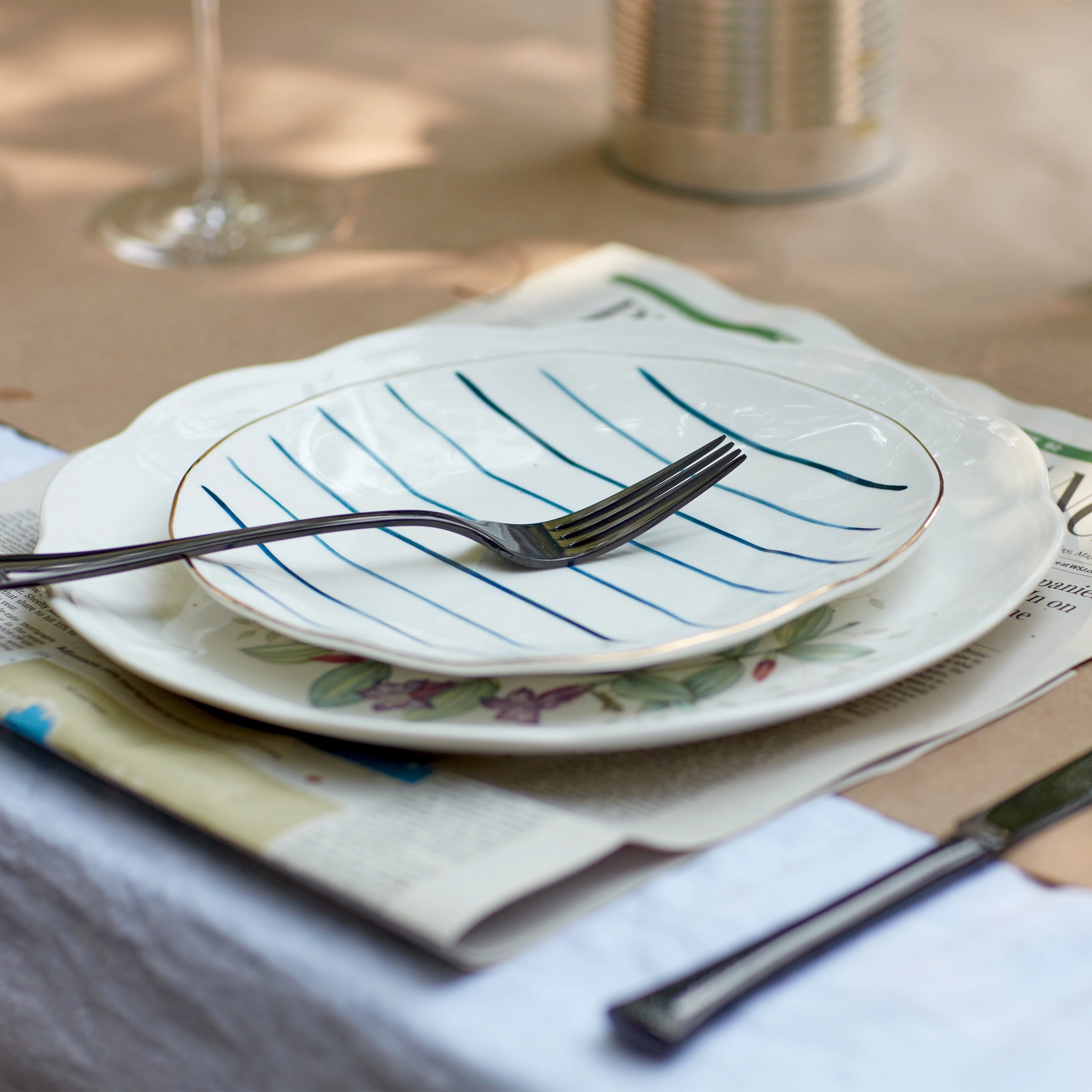 Blue Bay Tidbit Plates - Set of 4