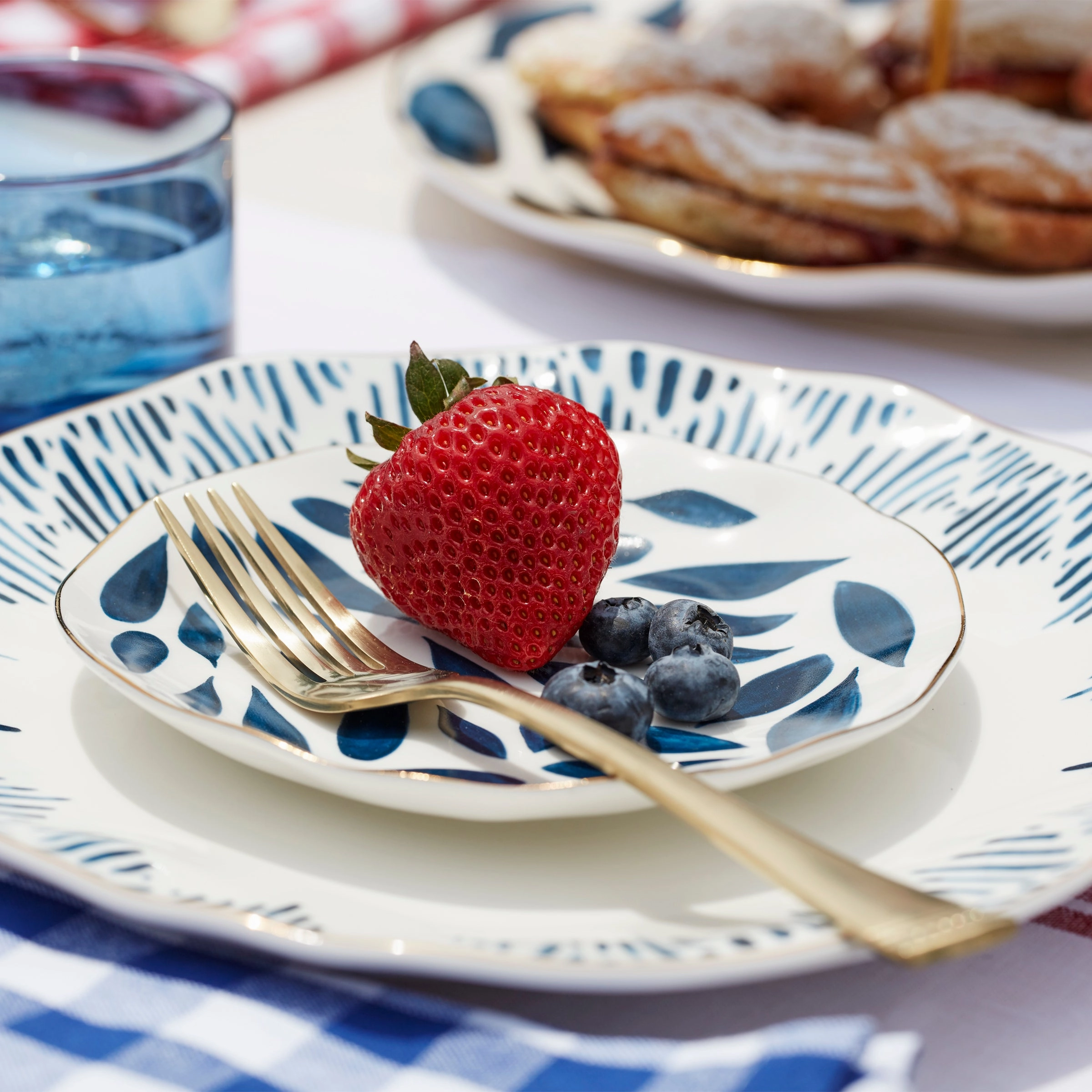 Blue Bay Tidbit Plates - Set of 4