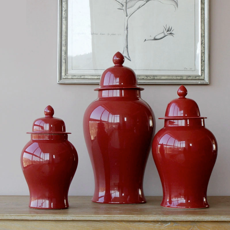 Blue Ceramic Chinese Urn