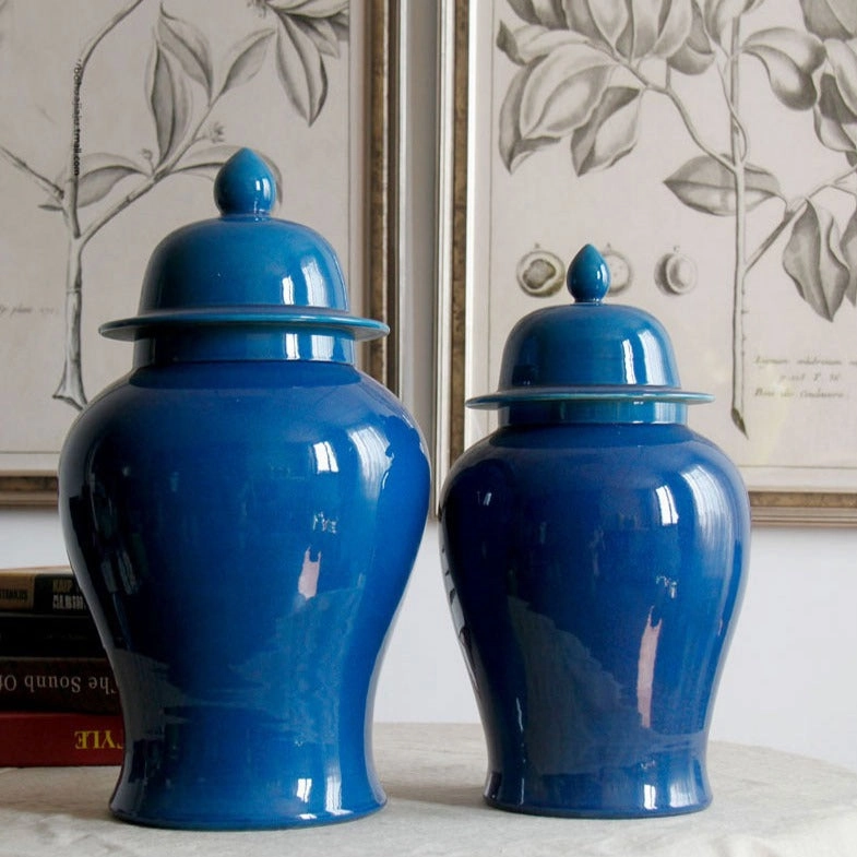Blue Ceramic Chinese Urnhome decor ,wall decor 