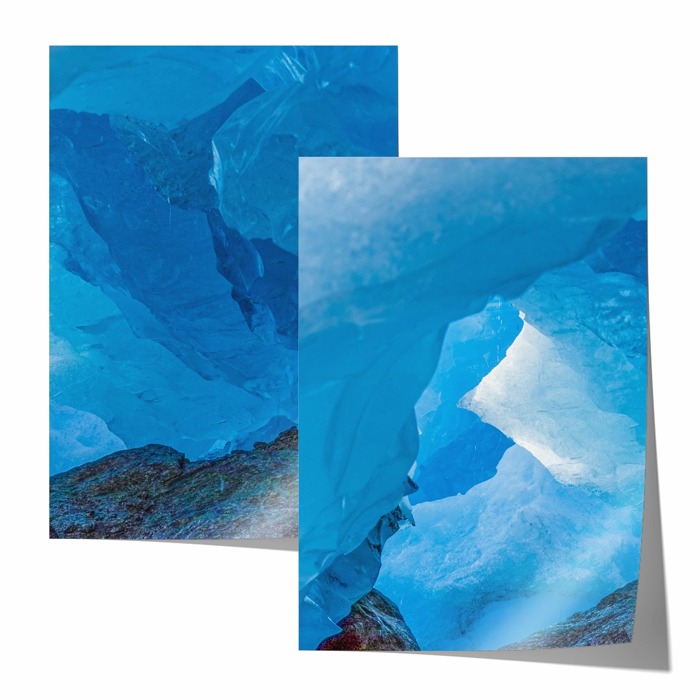 Blue Ice Set Includes Two Prints