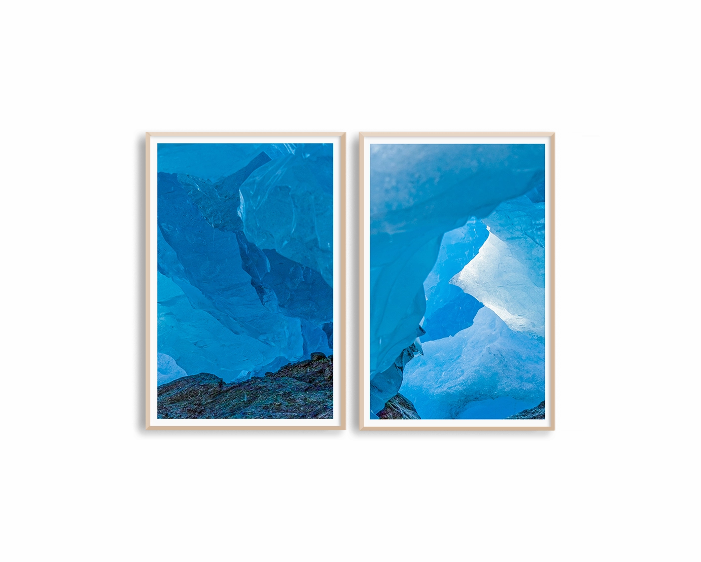 Blue Ice Set Includes Two Prints