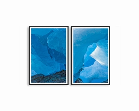 Blue Ice Set Includes Two Printsmodern abstract painting decor
