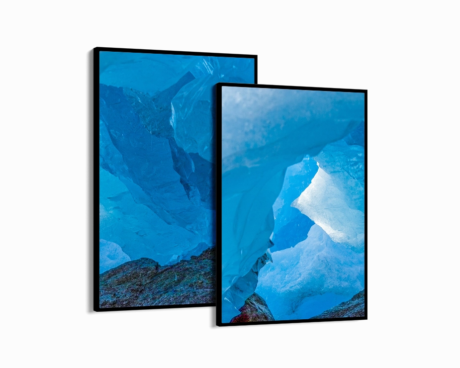 Blue Ice Set Includes Two Prints