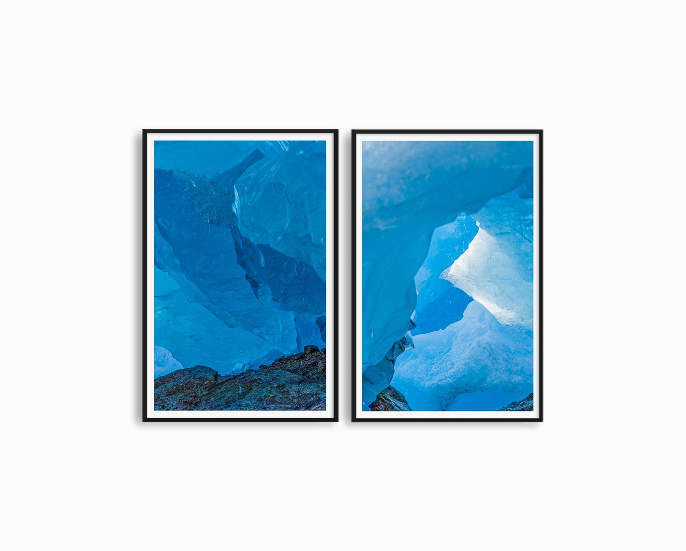 Blue Ice Set Includes Two Printsmodern abstract painting decor