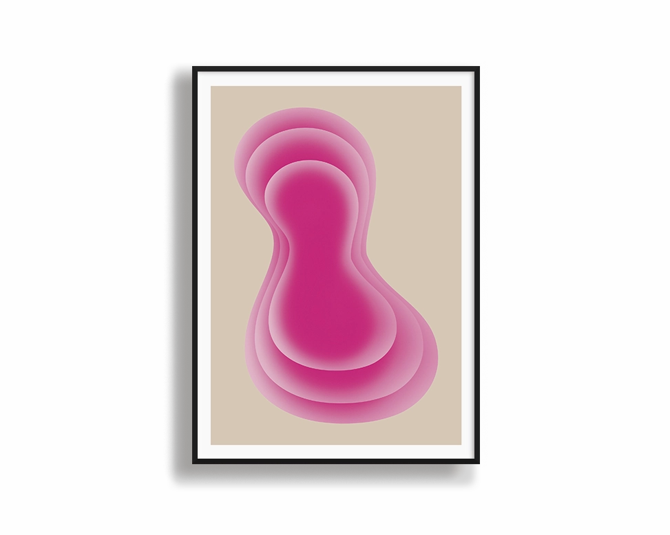 Blush Dawn - Gradient Printnordic style wall decor