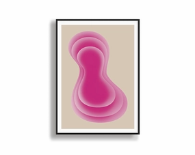 Blush Dawn - Gradient Printnordic style wall decor